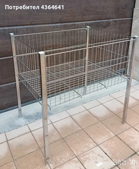 помоционален кош с крака, 60х80х80Н, разглобяем, снимка 1