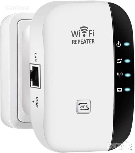 WiFi усилвател за безжичен интернет, Repeater WiFi до 300Mbps, Extender WiFi, снимка 1