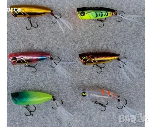 Попер воблер OKINWA Chinu Popper – Повърхностна примамка за хищници, снимка 1