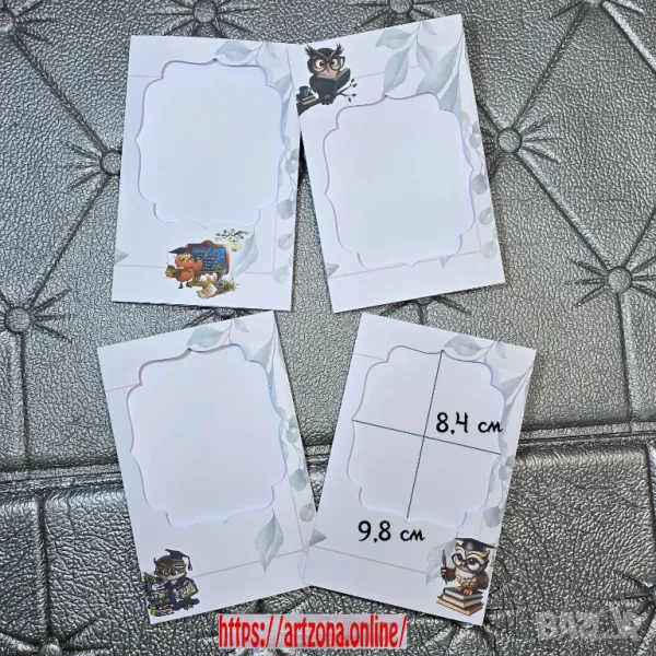 ⚜️ Тройно прегънати заготовки за картички №670, снимка 1