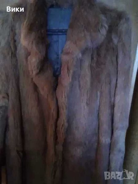 Дамско кожено палто от заек, снимка 1