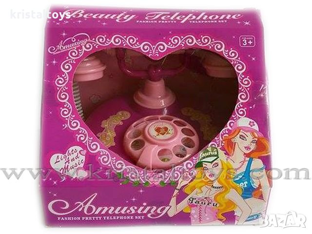 Детска играчка музикален телефон Beauty Telephone с класическа визия, снимка 1