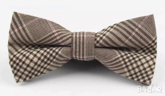 Папионка памучна тип Pre-tied bow tie, снимка 1
