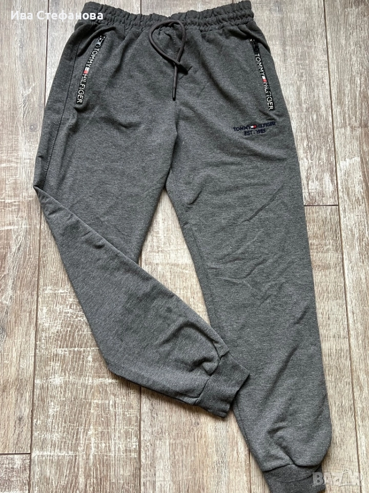 Tommy Hilfiger спортен сив  памучен 100% памук панталон , снимка 1