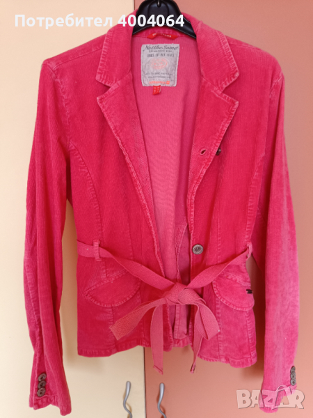 Страхотно розово вталено джинсово сако, размер 40 (М), снимка 1