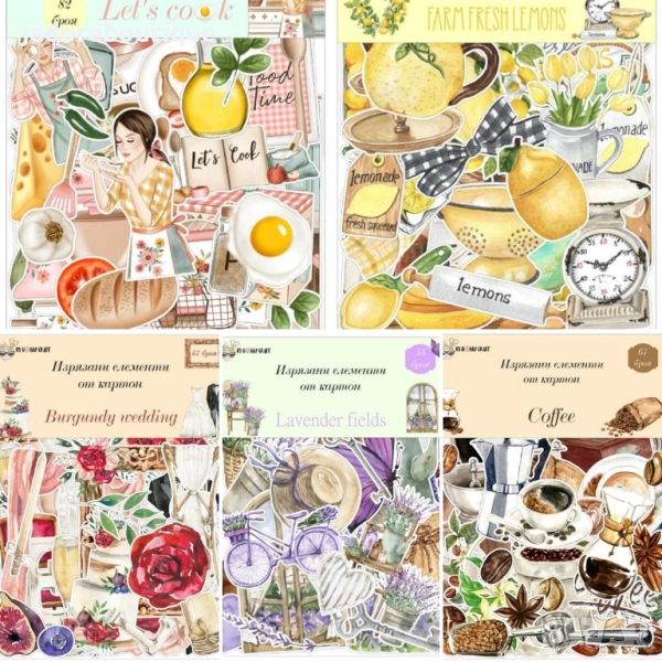 Изрязани елементи от картон Различни теми #4, снимка 1