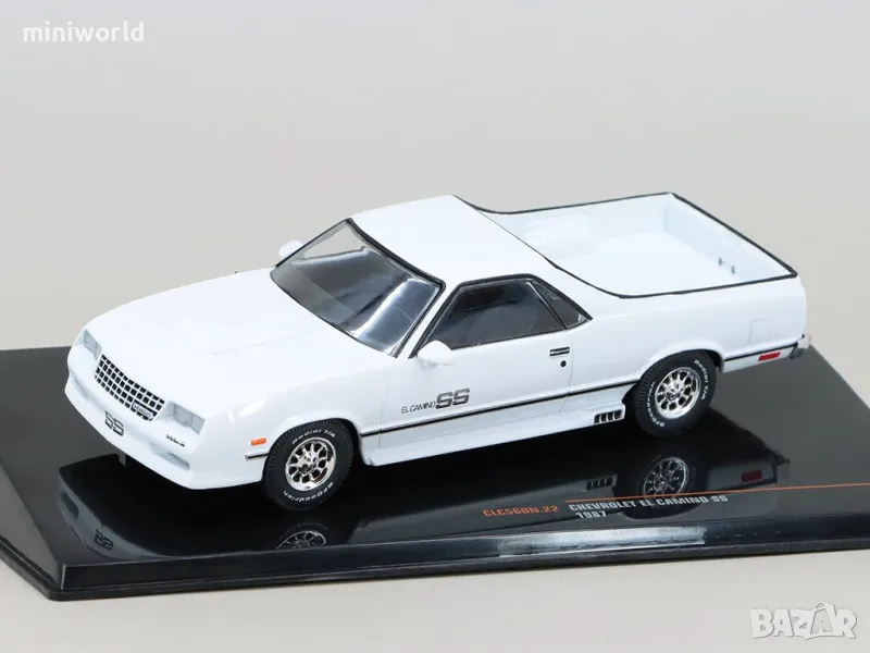 Chevrolet EL Camino SS 1987 - мащаб 1:43 на IXO Models моделът е нов в PVC дисплей-кейс, снимка 1
