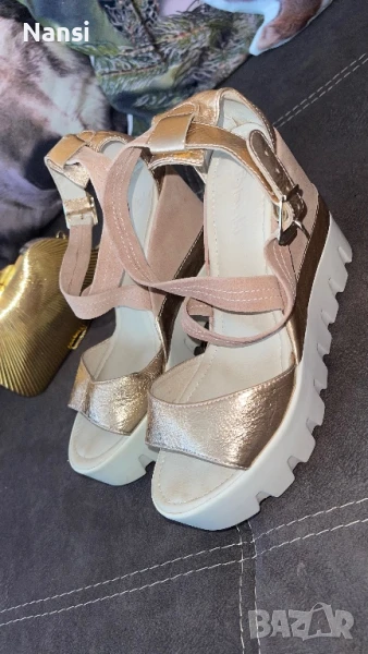 Уникални сандали Bianki от естествена кожа, снимка 1