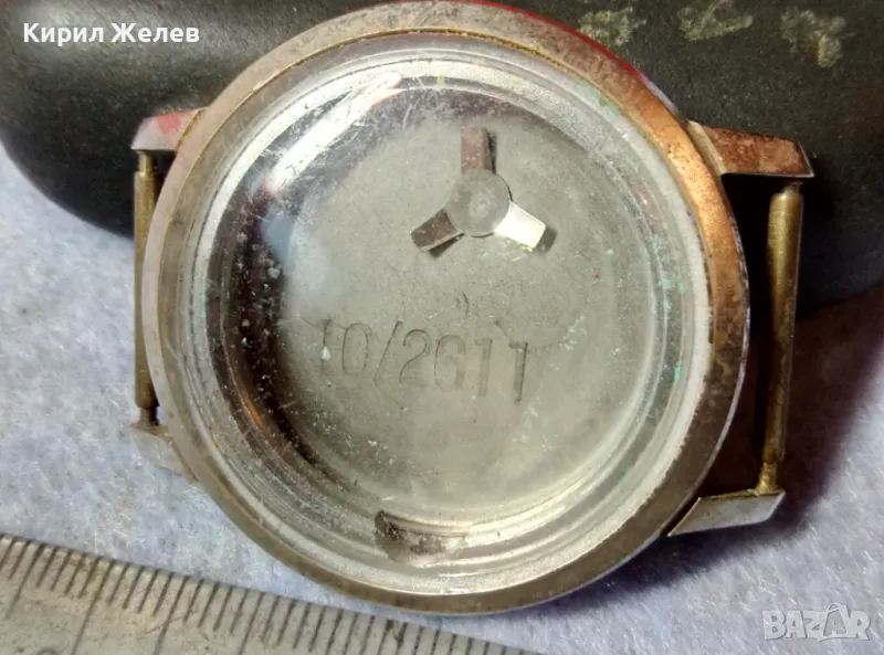 КАСА с КАПАК и СТЪКЛО от СТАР РЪЧЕН ВИНТИДЖ МОДЕЛ ЧАСОВНИК 49667, снимка 1
