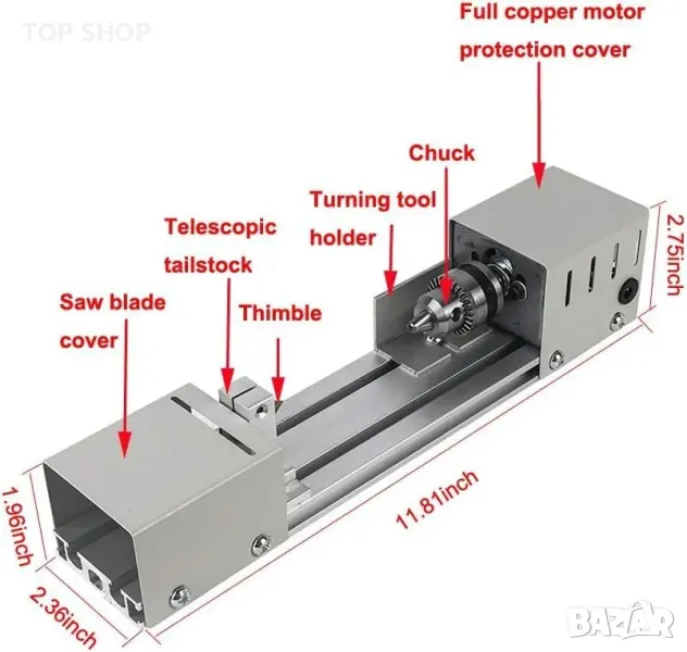 Прецизен струг Brochure 96W, снимка 1