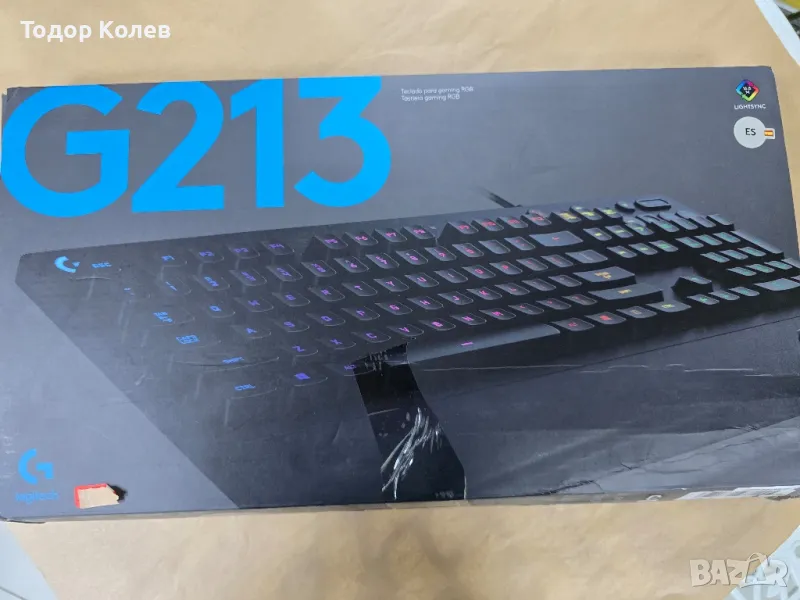 Гейминг клавиатура  Logitech G213 RGB черна , снимка 1