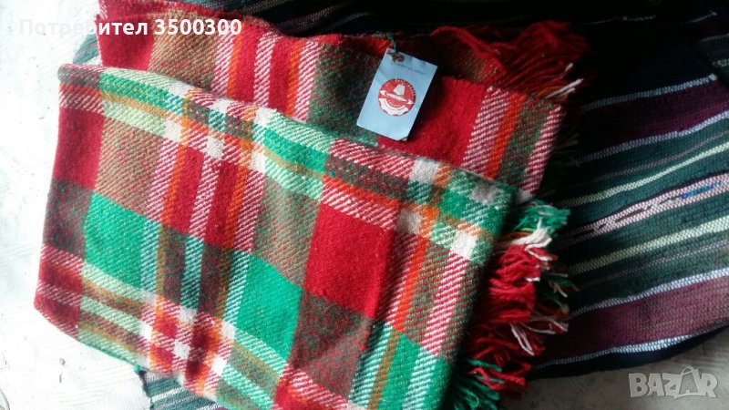 Родопско одеяло 100 % вълна и тъкани пътеки с размери ширина 87 см /дължина 6 метра , снимка 1