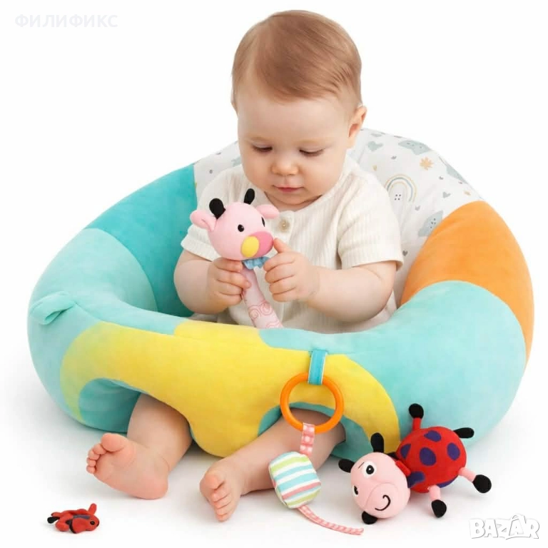 Бебешки фотьойл - столче за активности, цветно, снимка 1