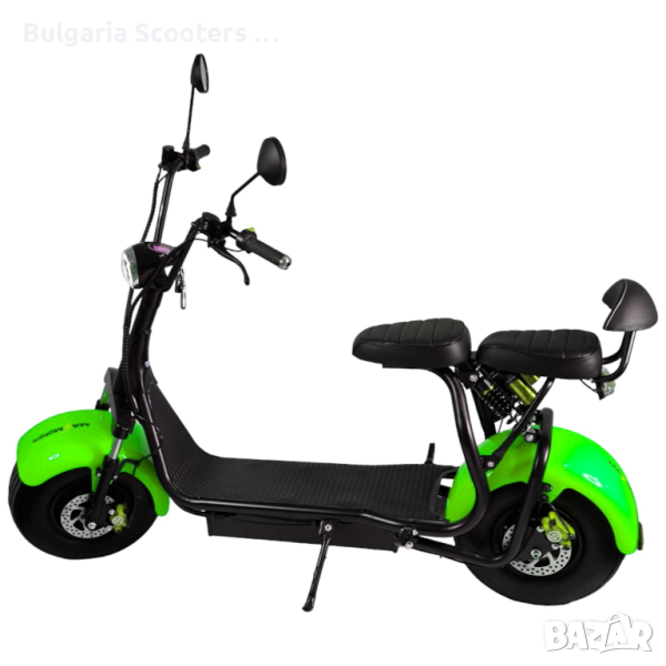 Електрически Скутер BIG Harley 1500W MaXmotors Green, снимка 1