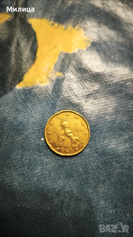 2002 Italy 20 EURO CENT, снимка 1