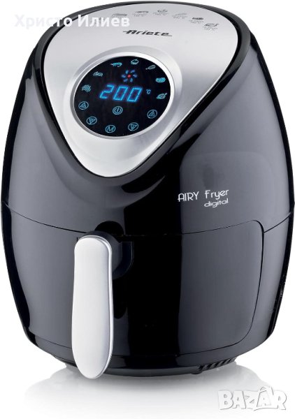 Air fryer ЕЪР ФРАЙЪР фритюрник с горещ въздух 2.6 L 1300 W с дисплей, снимка 1