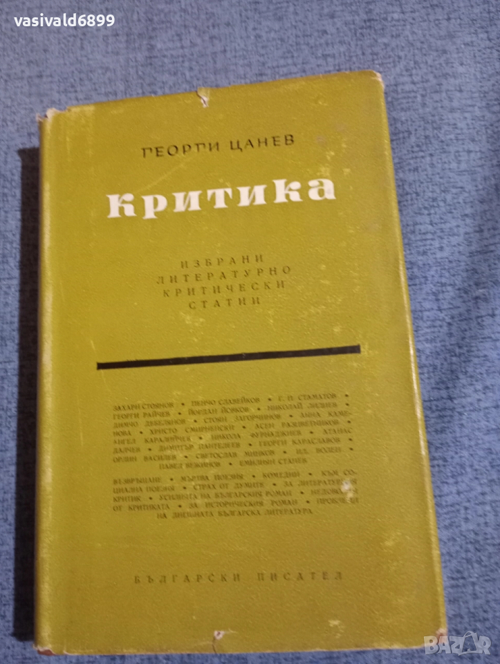 Георги Цанев - критика , снимка 1