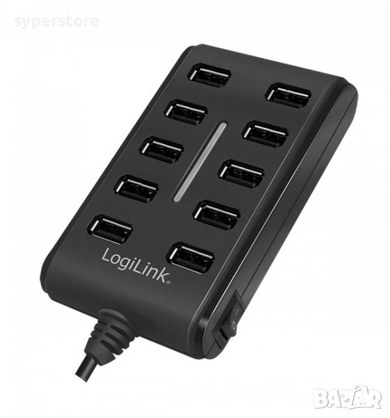 USB Хъб 10xUSB2.0 Ext. power Logilink SS300794, снимка 1