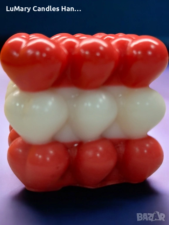 Свещ “Сърца в хармония”, снимка 1