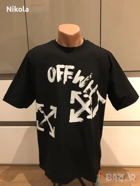 OFF-WHITE™ PAINT SCRIPT SKATE тениска, размер: S, снимка 1