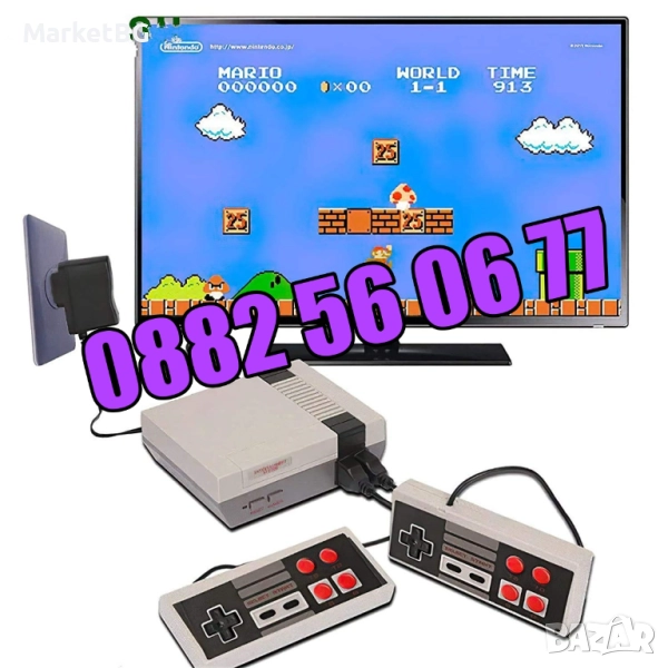 Телевизионна игра с вградени 620 игри, ретро тв игра с два джойстика, снимка 1