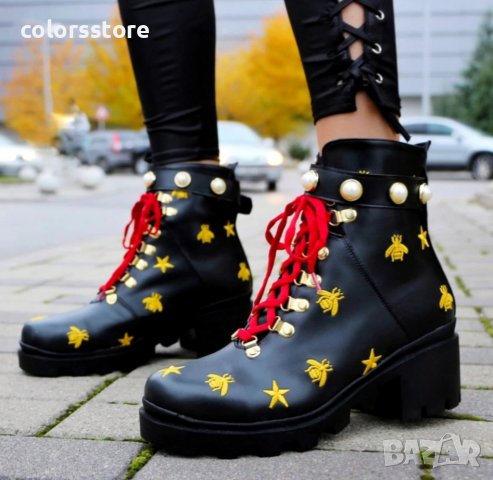 Боти на ток - черна кожа - MX15, снимка 3 - Дамски боти - 38081897