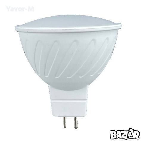 LED Лампа, Луничка, 6W, MR16, 3000K, 12V DC, Топла светлина, Ultralux - LGT1216630, снимка 1 - Крушки - 40869467
