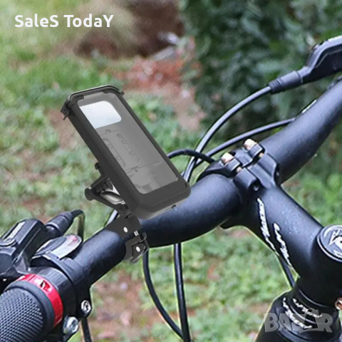 Стойка за телефон за велосипед, автоматично изваждане на телефона, метална скоба, снимка 2 - Аксесоари за велосипеди - 44667975