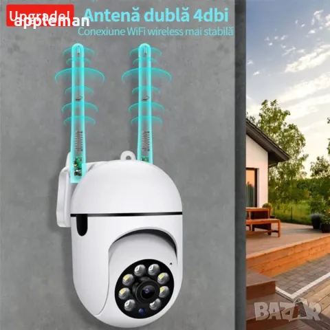 Robocam безжична WiFi въртяща FULLHD Камера, снимка 3 - IP камери - 47450581