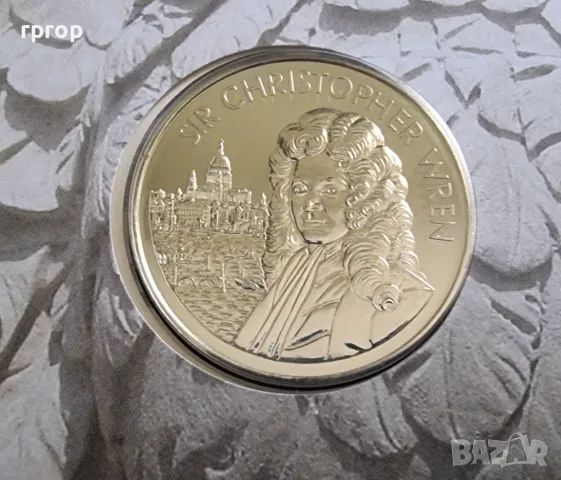 Юбилеен медал. 300 г. St Paul's cathedral. Лондон. В плик., снимка 4 - Нумизматика и бонистика - 47792462