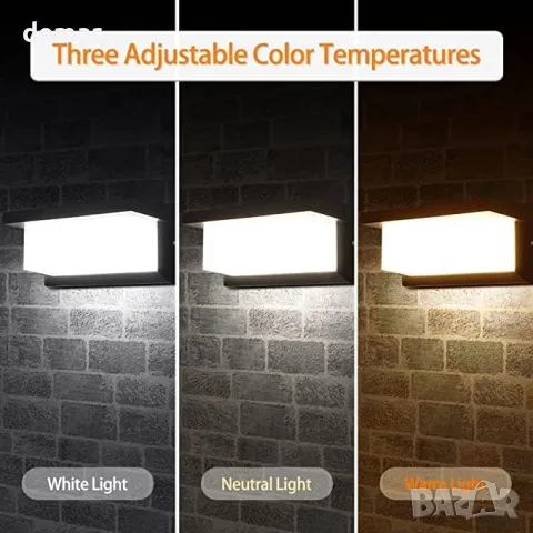 CANMEIJIA Осветление за входна врата, 3000К/4000К/6500K 18W, снимка 2 - Лед осветление - 49809285