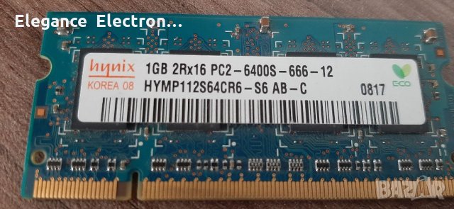 2БР.RAM HYNIX 1GB 2RX16 PC2-6400S-666-12 , снимка 6 - RAM памет - 33832191