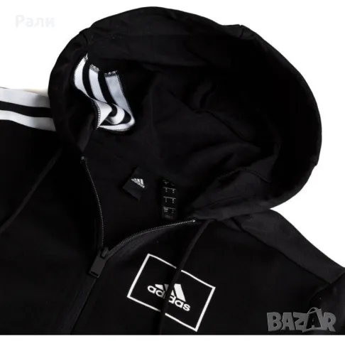 суитшър Adidas M 3 S Pique FZ, снимка 2 - Суичъри - 48559812