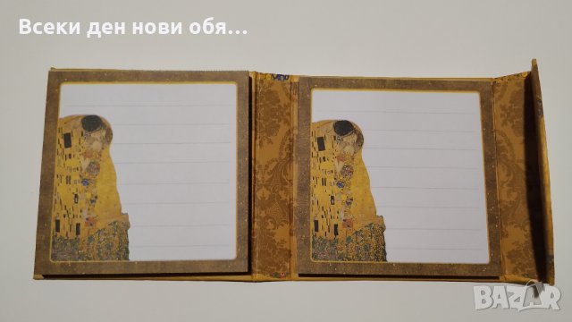 Густав Климт "Целувката" компактно тефтерче , снимка 4 - Други - 29273749