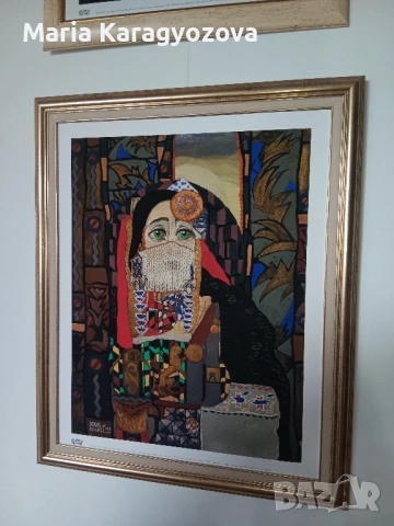 Лимитиран Принт на картината Ахинора на Софийска градска галерия, картон с памучна основа, снимка 5 - Картини - 50740927