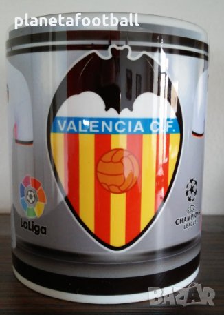 Футболна фен чаша на Валенсия с Ваше име и номер!Valencia FC La Liga Подарък , снимка 1 - Фен артикули - 30036438