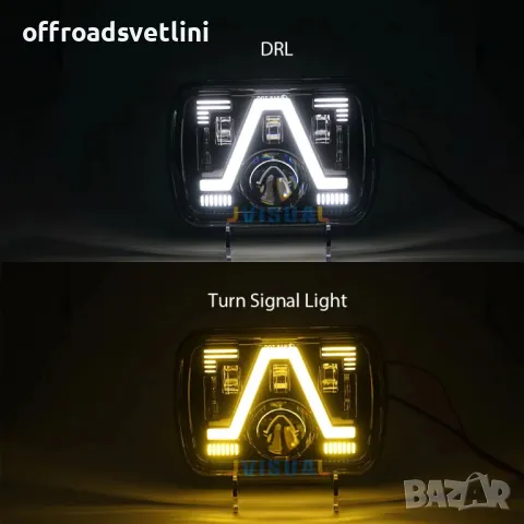 НОВ МОДЕЛ 200W LED Фарове за джип Cherokee Wrangler Daihatsu Feroza, снимка 3 - Аксесоари и консумативи - 47849251