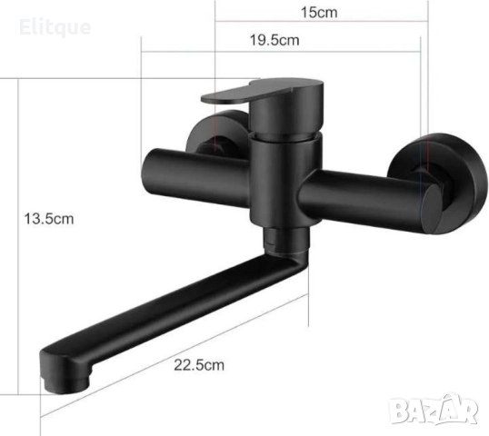 Въртящ се на  360°  кухненски стенен  кран , смесител  с един лост, снимка 2 - Други стоки за дома - 52854028