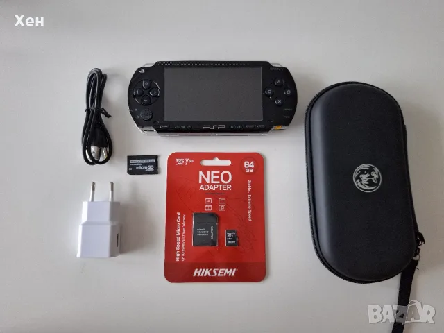 Sony PSP 1000 Playstation Portable - ARK-4 - качени много игри - хакната