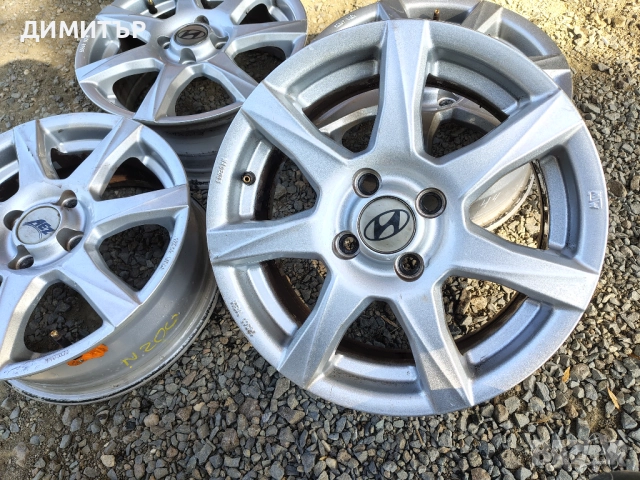 4бр.АЛУМИНИЕВИ ДЖАНТИ 14ки за HYUNDAI 4x100 6J ET47 центр.54,1, снимка 4 - Гуми и джанти - 52322703