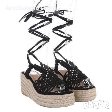 Дамски сандали на клин  , снимка 4 - Сандали - 37419208