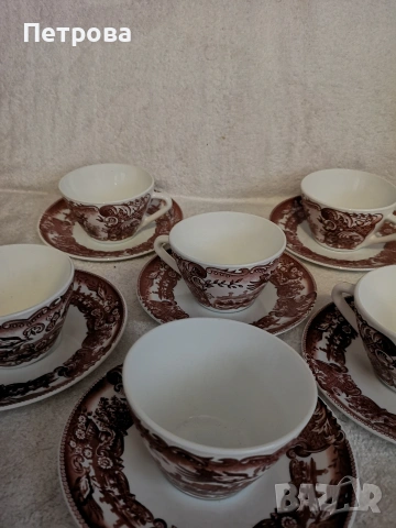 сервиз от 6 чаши за кафе или чай от порцелан , снимка 4 - Чаши - 53948604
