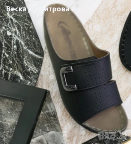 Луксозни дамски кожени чехли различни модели, снимка 10 - Чехли - 51312175