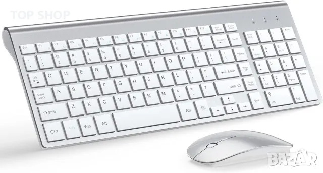 Безжична клавиатура и мишка TopMate Ultra Slim Combo, 2.4G, снимка 8 - Клавиатури и мишки - 48508294
