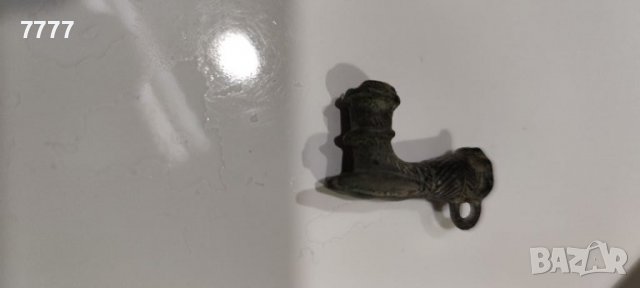 Старинна османска бронзова лула за опиум - тютюн , снимка 2 - Антикварни и старинни предмети - 39584443