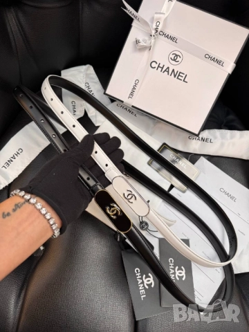 колани от естествена кожа в кутия, сертификат и противопрахова торбичка chanel fendi , снимка 4 - Колани - 51788630