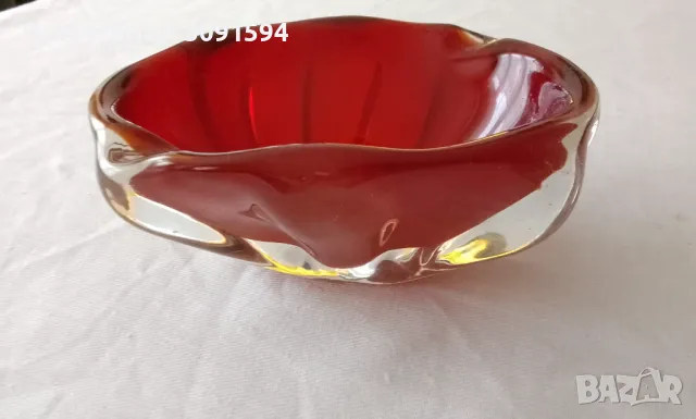 Мурано Кристално Стъкло Пепелник, снимка 7 - Други ценни предмети - 48225087