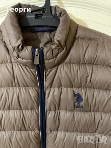 Мъжки елек/грейка с естествен пух US Polo Assn., снимка 4 - Якета - 56187829