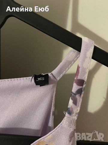 Пастелно лилава къса рокля, снимка 3 - Рокли - 52739761