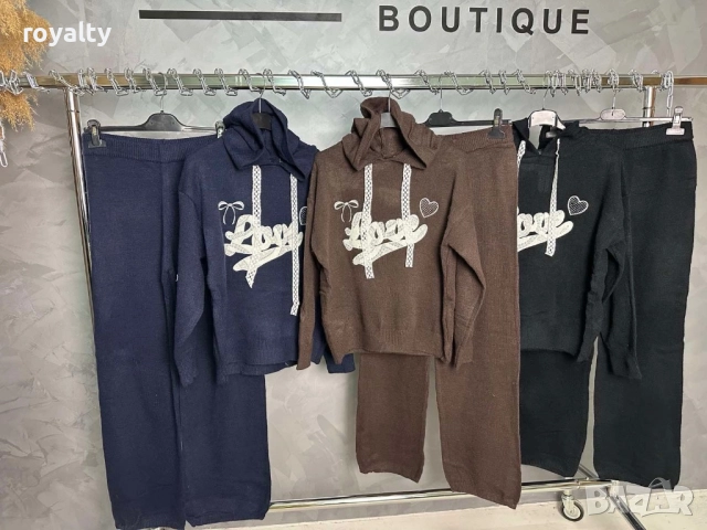 Дамски Комплекти Плетиво Различни Цветове, снимка 5 - Спортни екипи - 52186839